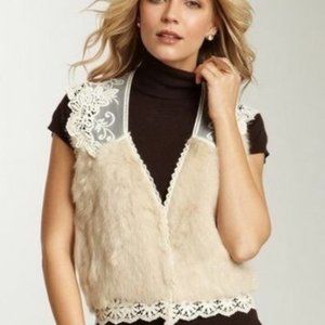 Romeo & Juliet Couture Genuine Rabbit Fur Vest